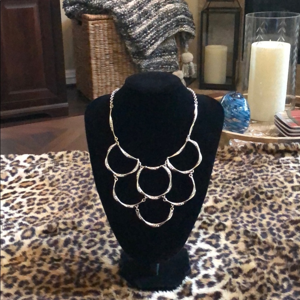 Brighton Silver Scalloped Necklace